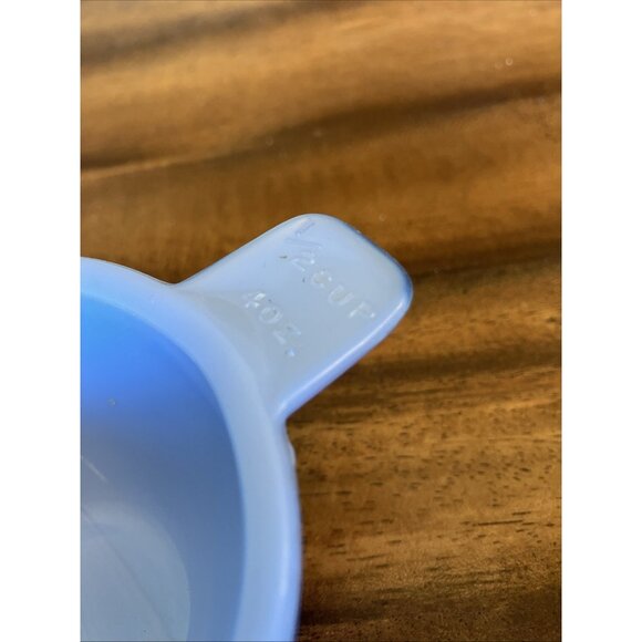 Vintage Delphite Blue Milk Glass 1/2 Cup Measuring Tab Handle - Picture 3 of 8